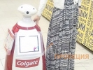 Робот промоутер Rbot из нашего арендного парка на мероприятии для бренда Colgate